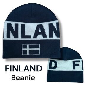 FINLAND Navy Beanie